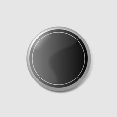 Black Button Icon