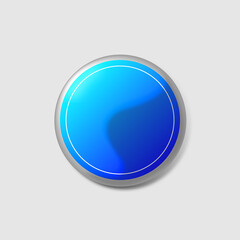 Blue Button Icon