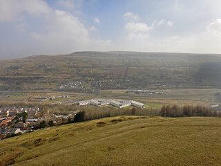 Ebbw Vale in the Welsh Valleys