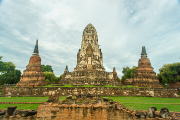 Fototapeta na wymiar Ayutthaya, Thailand - Wat Ratchaburana Temple