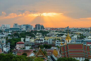 Bangkok, Thailand. Cityscape at Sunset
