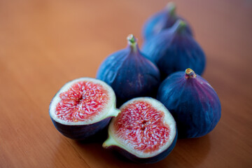 Photography to theme beautiful sweet purple fruit fig