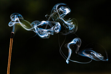 incense stick with smoke