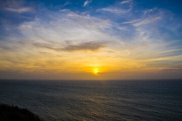 Fototapeta na wymiar Sunset on the horizon