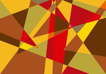 Fondo de triángulos rojos y cálido poligonal.