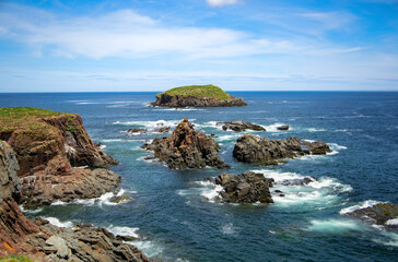 Rocks jutting out of the ocean