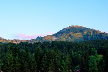 Montagne Courchevel en France, En Vacances, En été.
