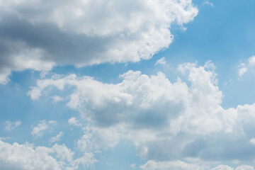 Blue sky background with clouds