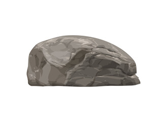 A lump with a smooth surface in gray for illustrations and paintings. Vector illustration.