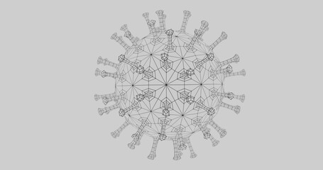 Obraz premium 3d wireframe render