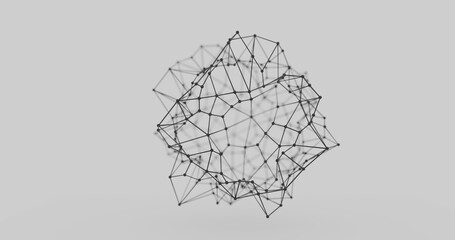 Obraz premium 3D wireframe render 