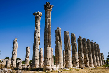 Zeus Olbios Temple, ancient Anatolian architecture of the Hellenistic period in the Roman province...