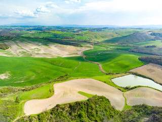 autumn colors in Chianti in the Province of Siena