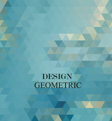 Blue White Polygonal Mosaic Background, Creative Business Design Templates