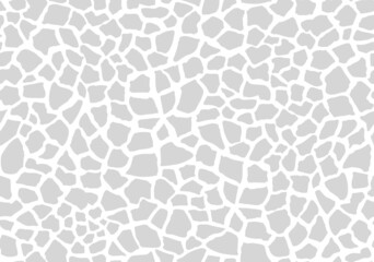Seamless stone wall pattern print design. White and light gray artwork background. Vector illustration