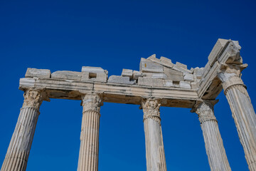 Fototapeta premium The Temple of Apollo in Side Town of Antalya, Turkey
