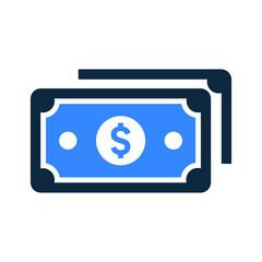 Currency, money icon. Simple editable vector illustration.