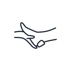 Foot Massage Teraphy icon vector