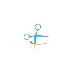 Scissor icon ilustration template