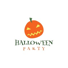 Hallowen design logo vector illustration