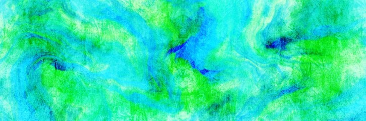 Abstract background painting art with blue and green paint brush for presentation, website, halloween poster, wall decoration, or t-shirt design.