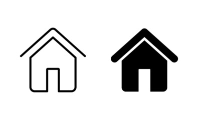 House icons set. Home sign and symbol