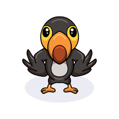 Cute little toucan bird cartoon