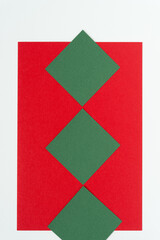 red and green paper
