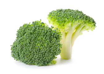 Tasty broccoli cabbage on white background