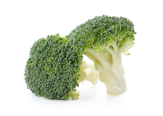 Tasty broccoli cabbage on white background