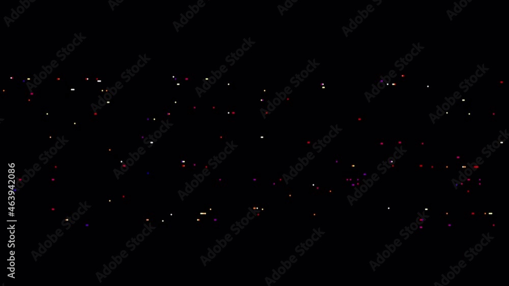 Aufkleber countdown from 10 to 0 second with digital red glitch flash aniamation 4k 3d rendering isolated tran