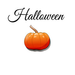 Halloween orange pumpkin