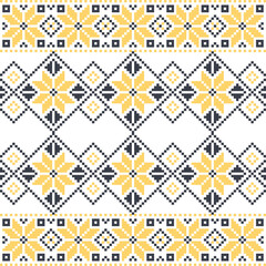 Ethnic Seamless pattern aztec tribal art fabric print, home decoration, wallpaper, cloth.