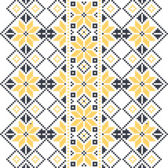 Ethnic Seamless pattern aztec tribal art fabric print, home decoration, wallpaper, cloth.