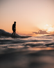 Fototapeta na wymiar person surfing
