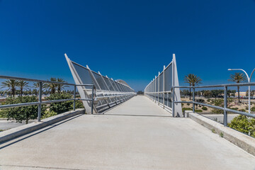 Modern pedestrian bridge