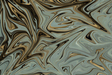 Brown and silver liquid paint effect, good for background.