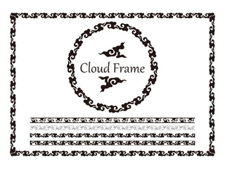 雲フレーム～黒～