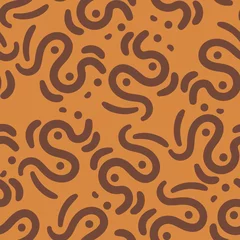 Wallpaper murals Brown brown abstract seamless pattern creative vintage design background vector illustration