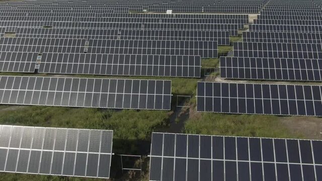 Fly Over of Solar Farm