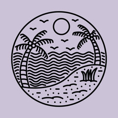 Beauty summer graphic illustration vector art t-shirt design