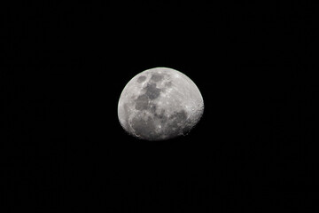 View of the moon from the city of Ibagué in Colombia