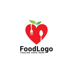 Healthy Food Logo Template.