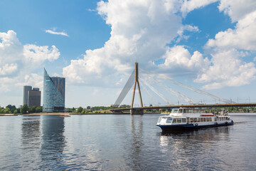 Vansu bridge in Riga