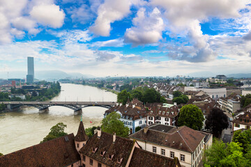 Panoramic view of Basel