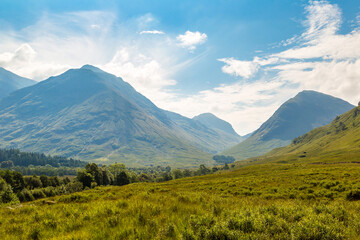 Summer in Scotland highlands, United Kingdom