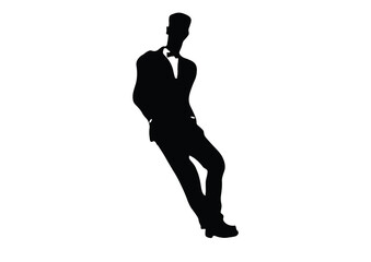 Man standing Illustrator for Cake Topper