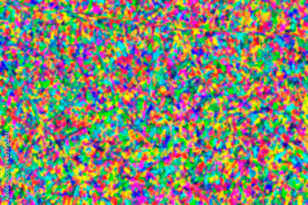 Poster abstract chaotic background consisting of small different particles.