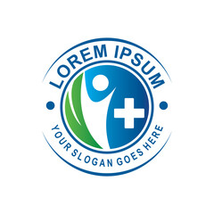 Obraz premium nature medical logo , pharmacy logo