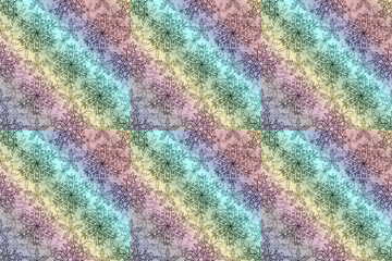 pattern with interesting doodles on colorfil background. Pano. Raster illustration.